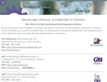 Tablet Screenshot of bestattungen-hamburg.com